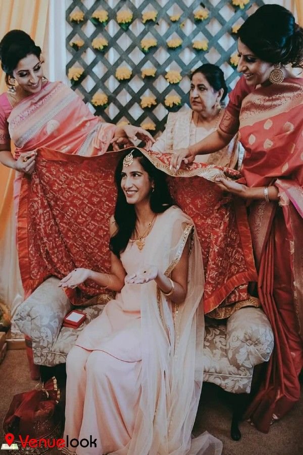Heirloom Red Chunni Adornment